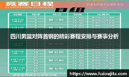 四川男篮对阵首钢的精彩赛程安排与赛事分析